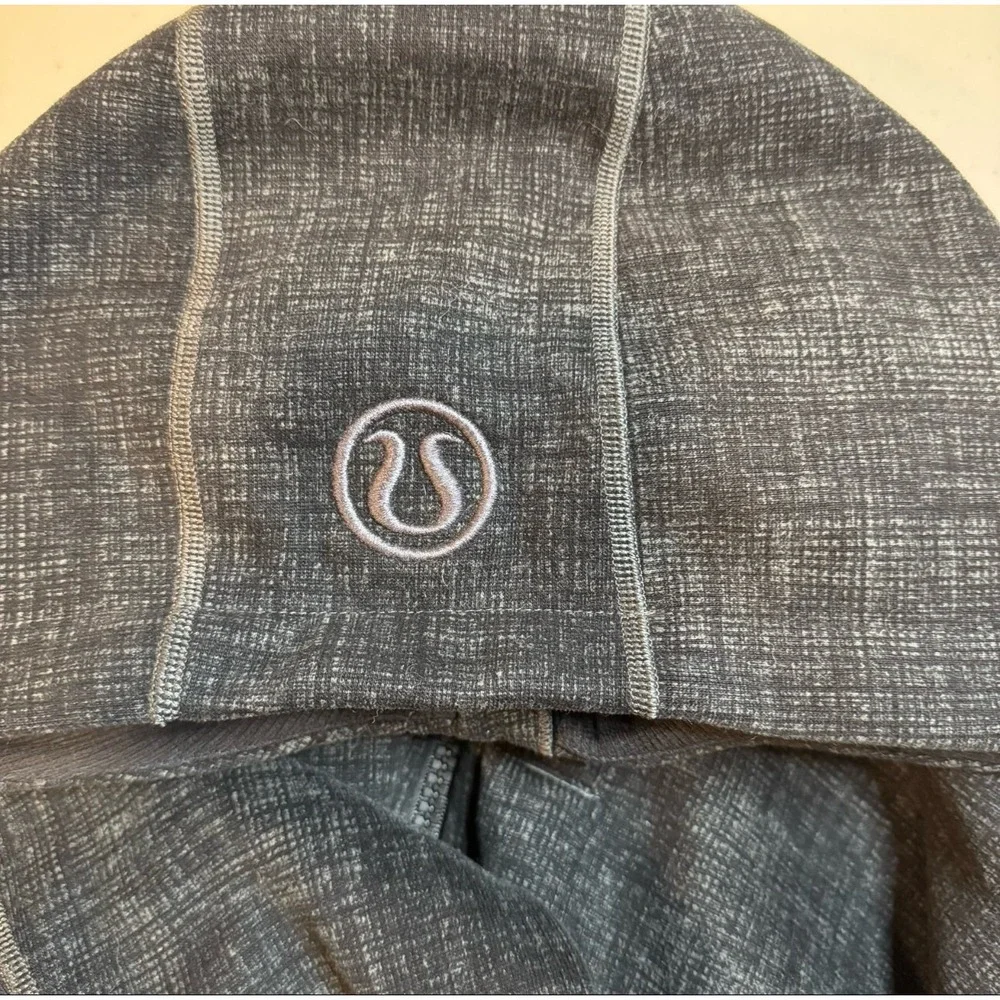 Lululemon Gray Scuba Logo Full Zip Heavyweight Hoodie Sweater Sweatshirt Men 2XL